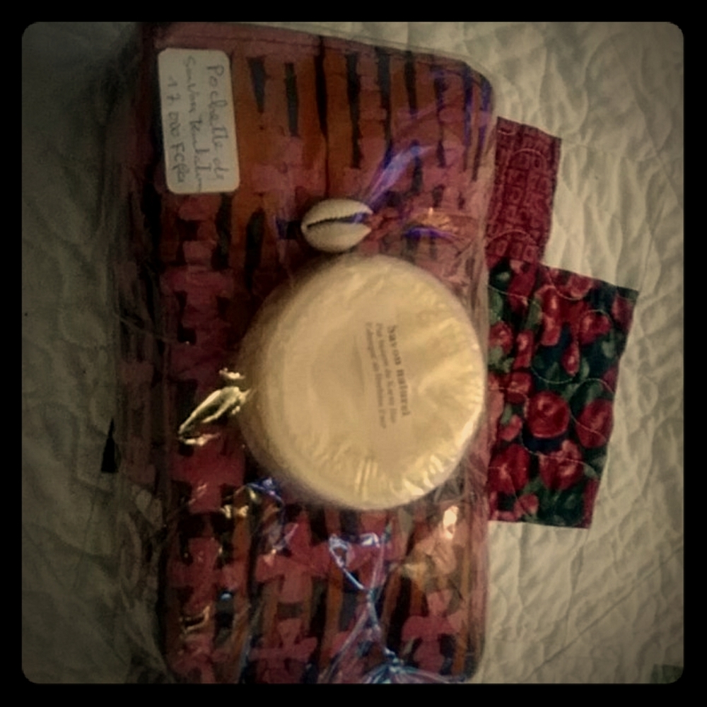 African hand made toiletries with soap
